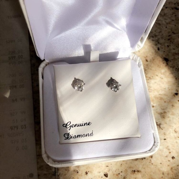 CC Diamond Earrings - Picture 2 of 5